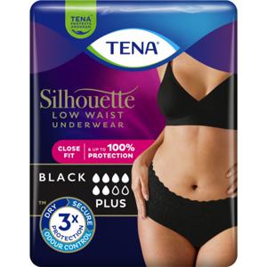TENA Silhouette Plus M Black Low Waist produkt bild