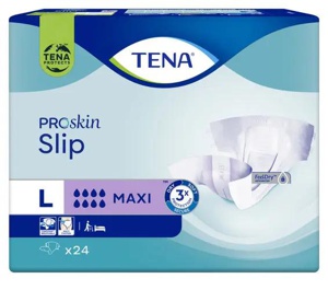 Tena Slip Maxi bleier L 24 stk produktbilde