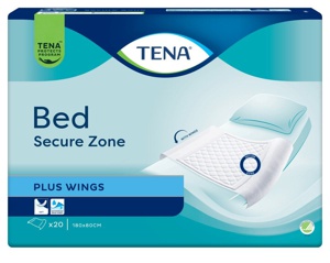 Tena Bed Underlag Med Vinger 80 x 180 cm produktbillede