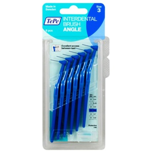 TEPE Angle Interdentalbürste 0,6mm blau 6 St Zahnbürste Produktbild
