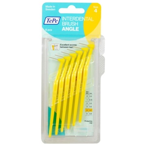 TEPE Angle Interdentalbürste 0,7mm gelb 6 St Zahnbürste Produktbild