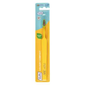 TePe Colour Compact Extra Soft tandborste Gul produkt bild