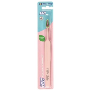 TePe Colour Compact Extra Soft tandborste Ljusrosa produkt bild