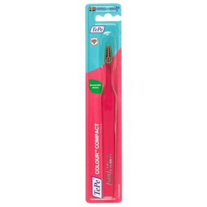 TePe Colour Compact Extra Soft tandborste Rosa produkt bild
