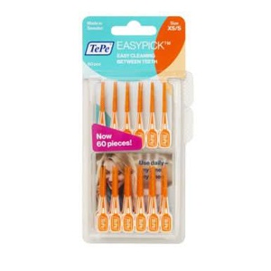 TePe EasyPick Interdental Brushes Orange XS/S Pack of 60 product image