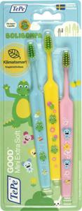 TePe Mini Bolibompa Extra Soft Tandborste 3 st produkt bild