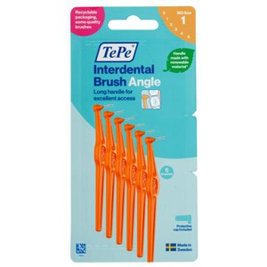 Tepe Interdental Brushes Angle Orange Size 1 6s product image