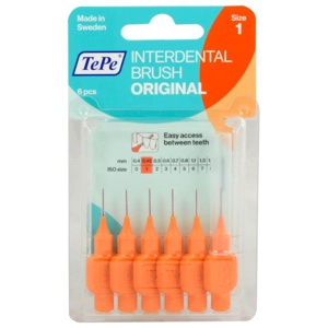TEPE Interdentalbürste 0,45mm orange 6 St Zahnbürste Produktbild