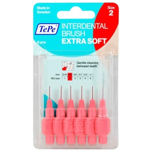 TePe Interdentalbürste Extra Soft Rot, 0,5mm, 6 St Zahnbürste Produktbild