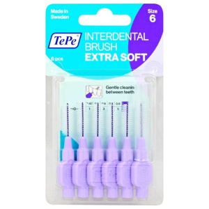TePe Interdentalbürste Extra Soft Lila, 1,1mm, 6 St Zahnbürste Produktbild