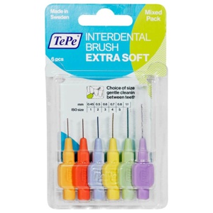 TePe Interdentalbürste Extra Soft Mixed Pack, 6 St Zahnbürste Produktbild