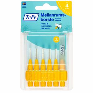TePe Mellanrumsborste Original 0,7mm Gul 6 st produkt bild