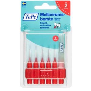 TePe Mellanrumsborste Original Röd 0,5mm 6 st produkt bild