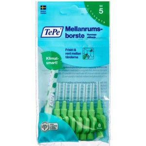 TePe Mellemrumsbørster grøn 0,8 mm 8 stk. produktbillede
