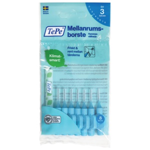 TePe mellomromsbørste 0,6mm blå 8 stk produktbilde