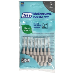 TePe mellomromsbørste 1,3mm grå 8 stk produktbilde