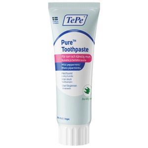 TePe Pure Toothpaste mild peppermynte 75 ml produktbilde