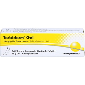 Terbiderm 10mg/g für Erwachsene 15 g Gel Produktbild
