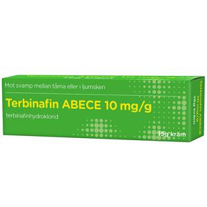 Terbinafin ABECE Kräm 10mg/g Tub 15g produkt bild