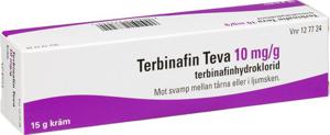 Terbinafin Teva, kräm 10 mg/g 15 gr produkt bild