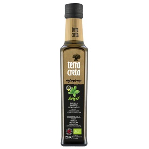 Terra Creta Bio Infusion Ekologisk Extra Virgin Olivolja Basilika 250 ml produkt bild