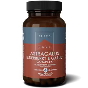 Terranova Astragalus, Elderberry & Garlic Complex Immune Support 50 kapslar produkt bild