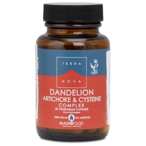 Terranova Dandelion Artichoke & Cystein Complex 50 kapsler produktbillede