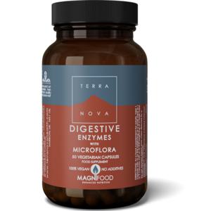 Terranova Digestive Enzyme with Microflora 50 kapslar produkt bild
