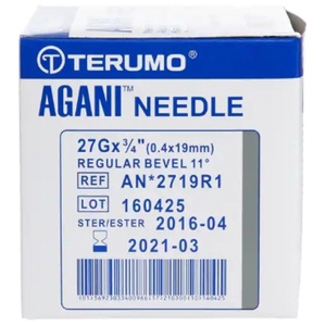 Terumo Agani kanyle 0,4×19 mm 27G × ¾" – 100 stk produktbilde