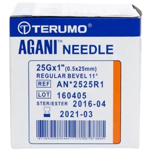 Terumo Agani kanyle 0,5×25 mm 25G × 1" – 100 stk produktbilde