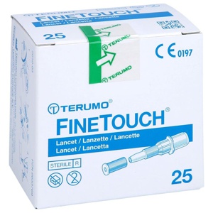 TERUMO FINETOUCH Einmallanzetten 25 St Lanzetten Produktbild