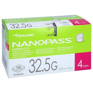 TERUMO NANOPASS 32,5 Pen Kanüle 0,22x4 mm Produktbild