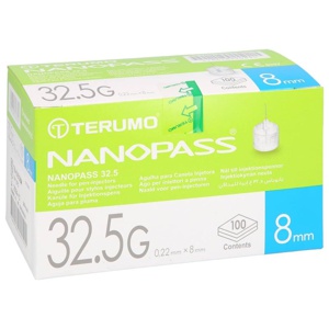TERUMO NANOPASS 32,5 Pen Kanüle 0,22x8 mm Produktbild