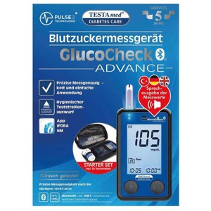 Testamed Glucocheck Advance BZ MG Starterset BT, 1 St n.v. Produktbild