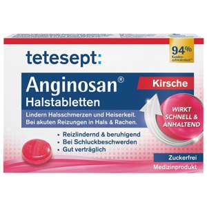 TETESEPT Anginosan Halstabletten zuckerfrei Kirsch Produktbild