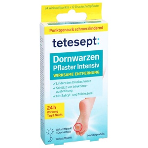 Tetesept Dornwarzen-Pflaster intensiv, 12 St Pflaster Produktbild