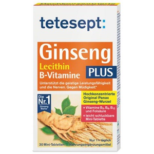 TETESEPT Ginseng 330 plus Lecithin+B-Vitamine Tab. Produktbild