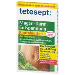 TETESEPT Magen-Darm Entspannung Kautabletten Produktbild