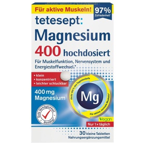 TETESEPT Magnesium 400 hochdosiert Tabletten Produktbild