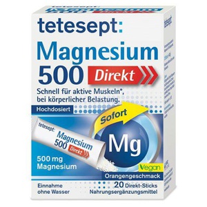 TETESEPT Magnesium 500 Direkt Sticks Produktbild