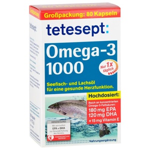 TETESEPT Omega-3 1000 Kapseln Produktbild