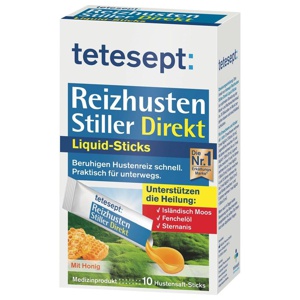TETESEPT Reizhusten Stiller Direkt Liquid Sticks Produktbild