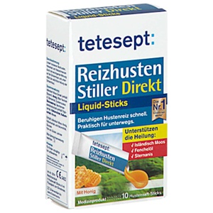 Tetesept Reizhusten Stiller Direkt Liquid Sticks Produktbild