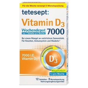 TETESEPT Vitamin D3 7.000 Wochendepot Filmtabl. Produktbild