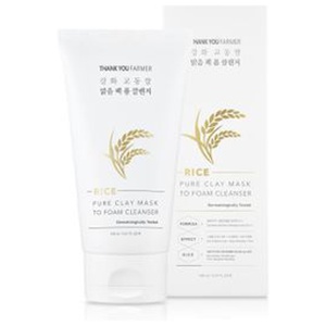 THANK YOU FARMER - Rice Pure Clay Mask to Foam Cleanser 150ml Produktbild