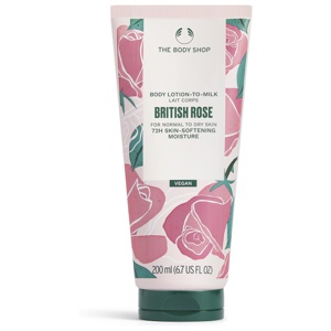 THE BODY SHOP British Rose Lotion-to-Milk 200 ml produktbilde