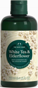 The Body Shop White Tea & Elderflower Bath & Shower Gel 250 ml produktbilde