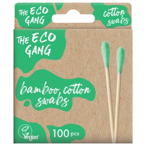 The Eco Gang Cotton Swabs Green 100-pack produkt bild