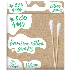 The Eco Gang Cotton Swabs White 100 st produkt bild