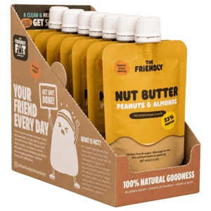 The Friendly Fat Company Fat-Pack Nutbutter Peanut & Almond 12-pak produktbillede